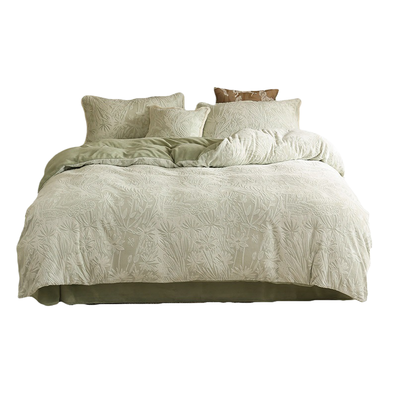 Wedding home textile four-piece set pure cotton bedding set 2026 New style wedding supplies furniture matching Item Picture