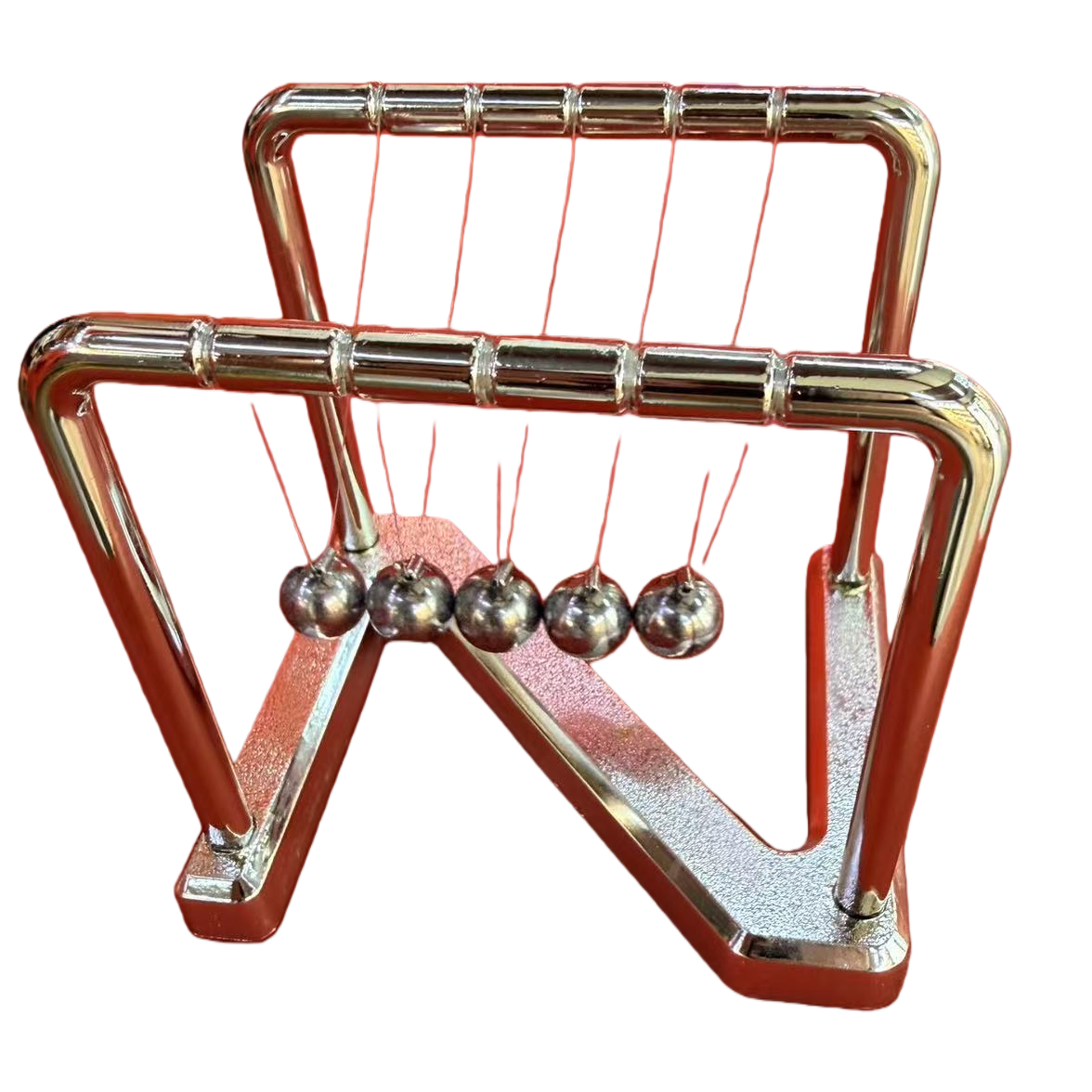 Newton pendulum perpetual motion machine DIY iron tower toy physics experiment teaching aid Item Picture