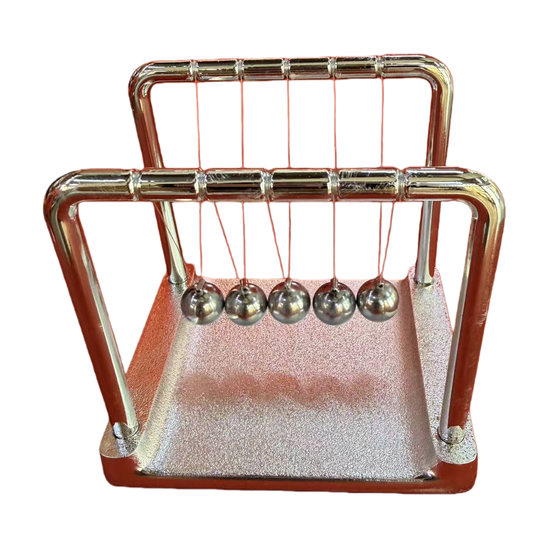 DIY Newton pendulum perpetual motion machine, iron tower toy, physics and science experiment teaching aid Item Picture