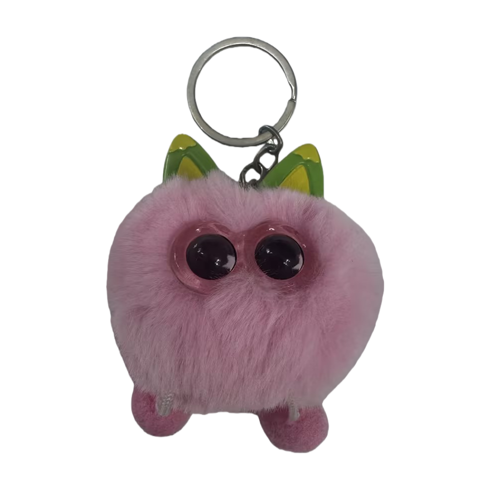 Pink plush toy keychain, trendy AI doll, trendy toy plush toy keychain 092213012 Item Picture