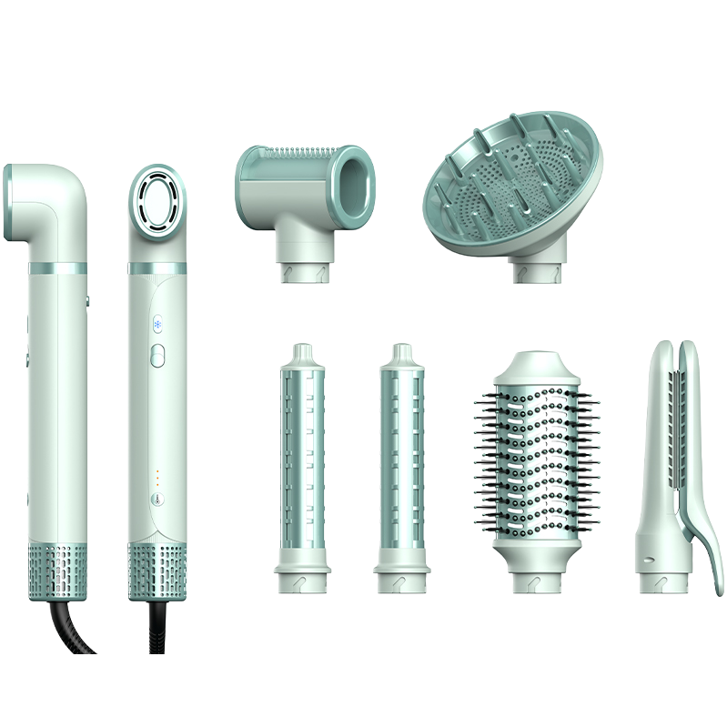 KOMEX 1600W multi-functional negative ion curling iron hair dryer is a self-developed multi-functional high-power hair dryer