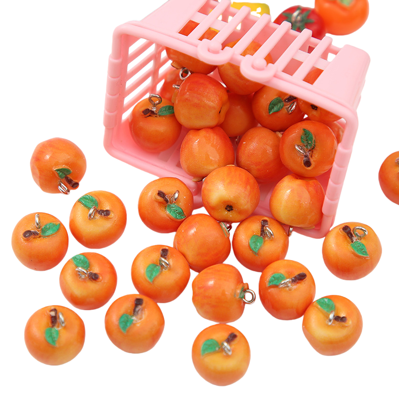 Simulated persimmon fruit resin three-dimensional food and play accessories Item Picture