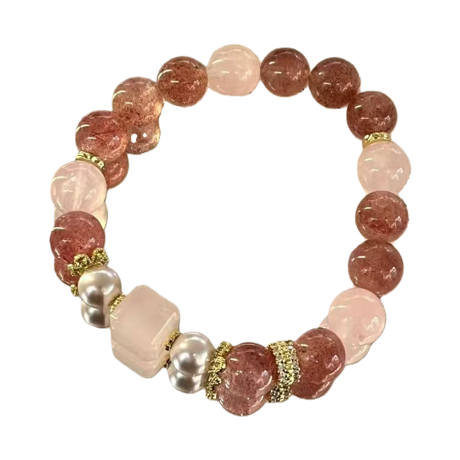The new crystal bracelet and string is a fashionable and versatile accessory weighing 180g Item Picture