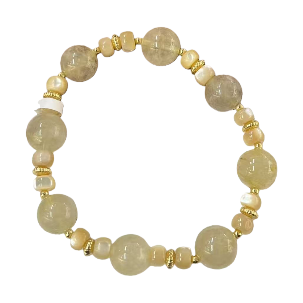 Natural crystal bracelets and strings are new fashionable accessories for women. They are transparent and lustrous, highlighting one's elegance Item Picture