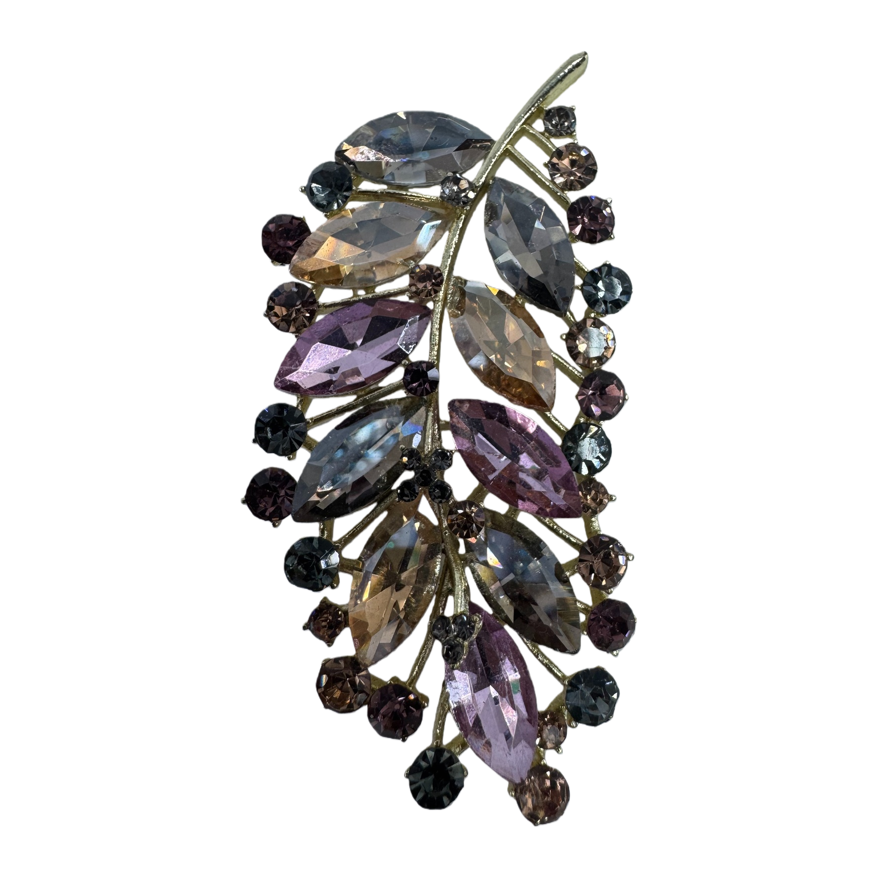 Crystal handcrafted leaf ornaments and natural crystal ball decorations Item Picture