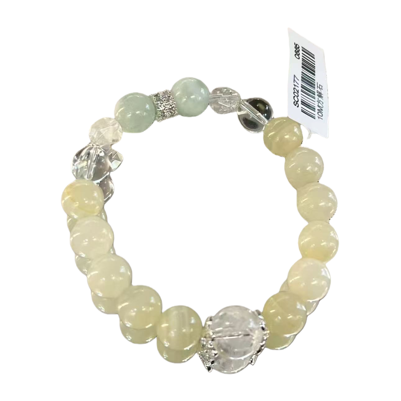 The new crystal bracelet and bracelet are fashionable accessories suitable for both men and women Item Picture