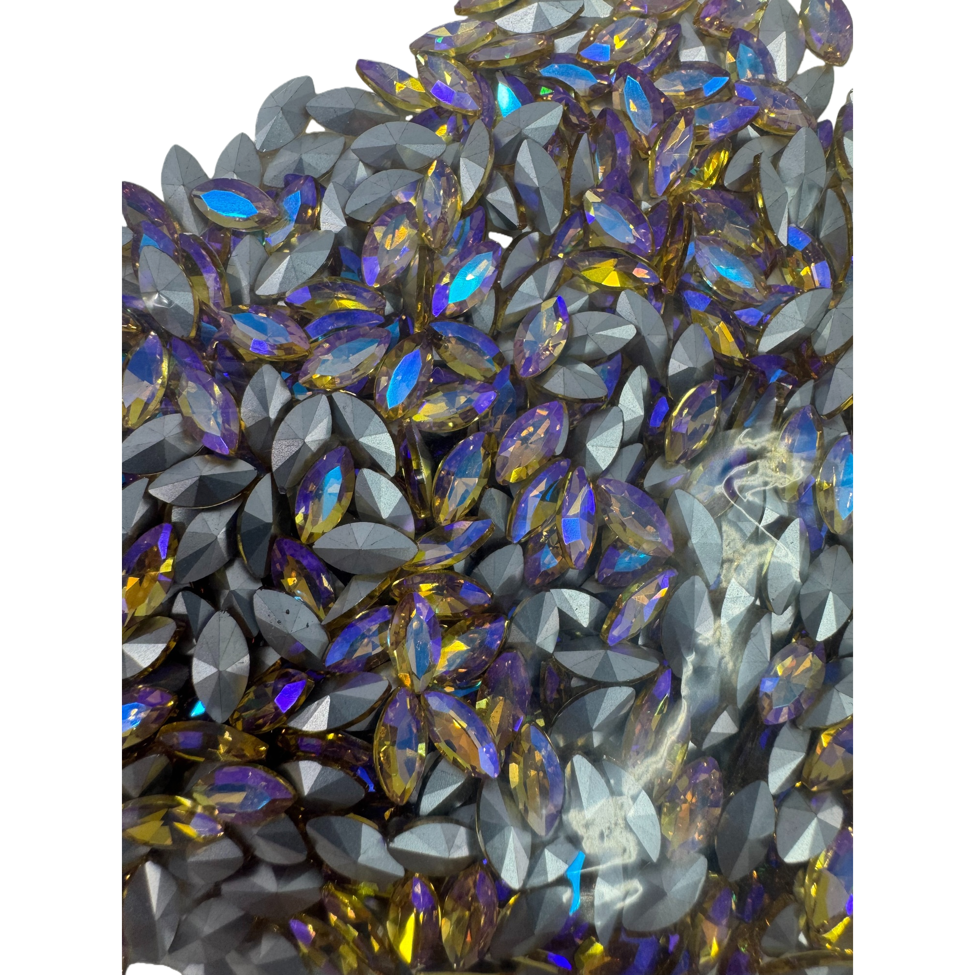 Natural blue crystal bracelet, colorful crystal decoration, crystal beads, 180g loose beads Item Picture