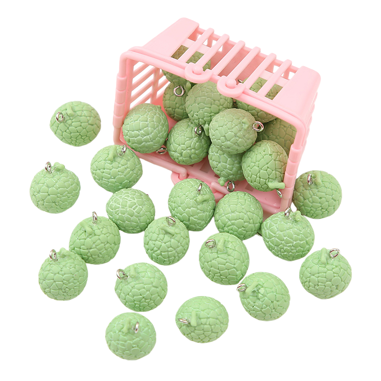 Small Hami melon simulation fruit resin material shaped diy jewelry accessories Item Picture