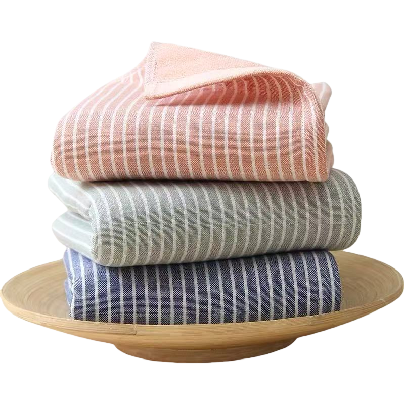 Shenduo Fabric striped pure cotton towels, home towels, gift towels Item Picture