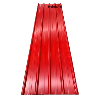 Red corrugated metal PVC wall panels are waterproof and moisture-proof interior decoration boards Item Picture