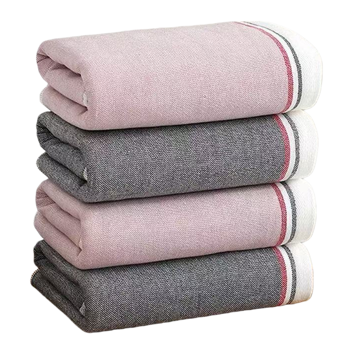 Shenduo Fabric simple pure cotton towels, home towels, gift towels, couple towels Item Picture