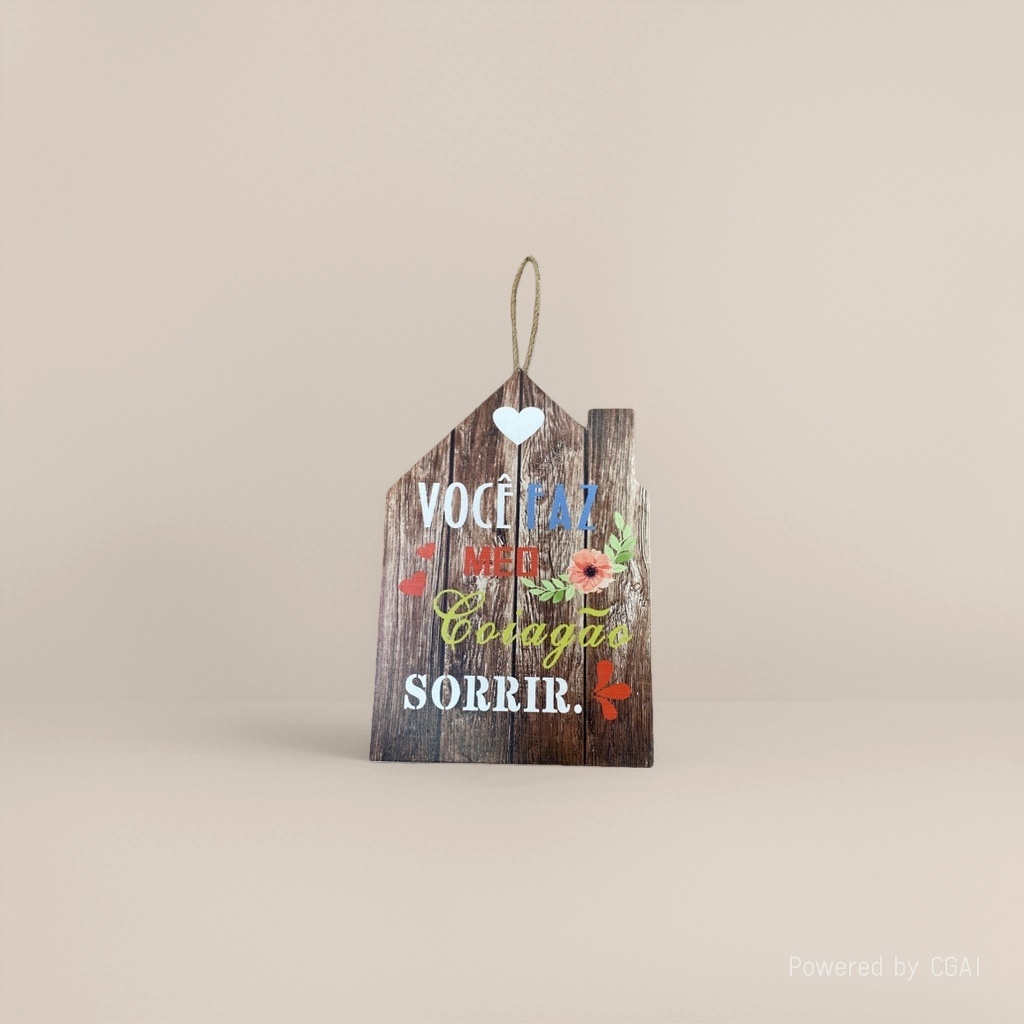 Wooden Christmas Treasury decoration, hanging table calendars, ornaments and handicrafts details Picture