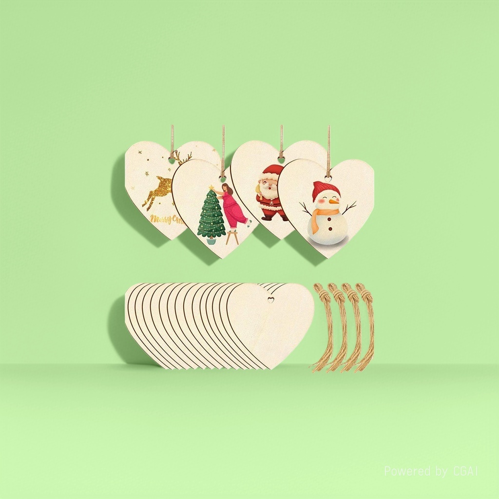 Wooden Christmas sign decorative sign handicrafts Specification image