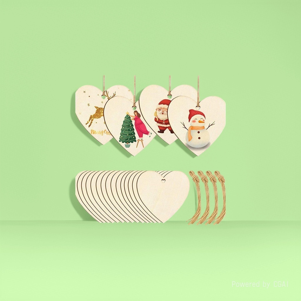 Wooden Christmas sign decorative sign handicrafts Application Scenario