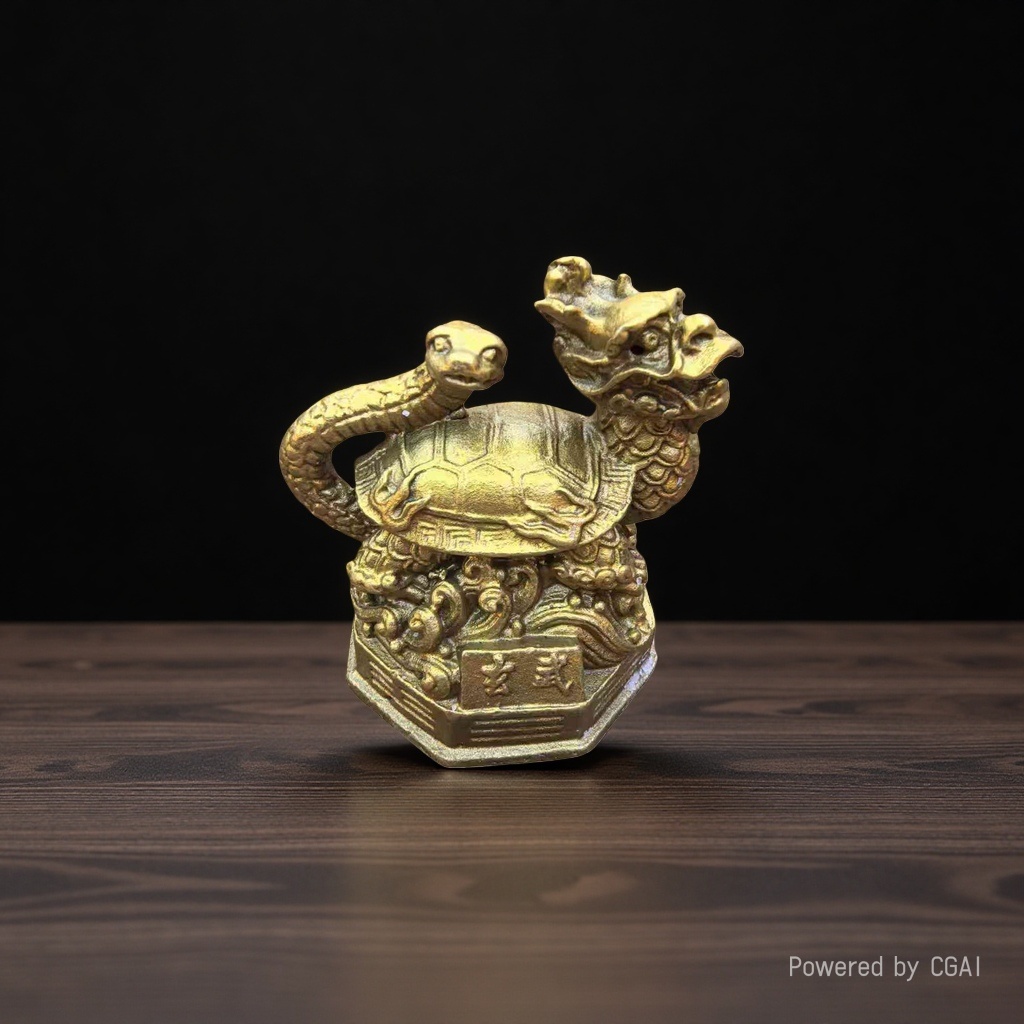 Latón cuatro dioses bestias pingüino dragón verde tigre blanco suzaku basalto cobre cuatro dioses objetos de bronce artesanía pingüino venta al por mayor Specification image