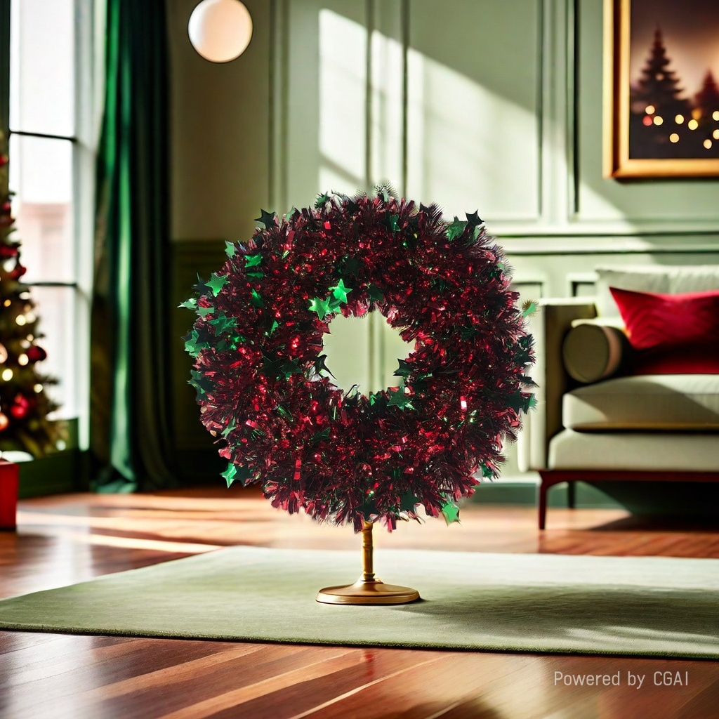 Christmas festival decorative wreaths, best-selling Christmas decorations, Christmas colorful strips, festive and exquisite Christmas Specification image