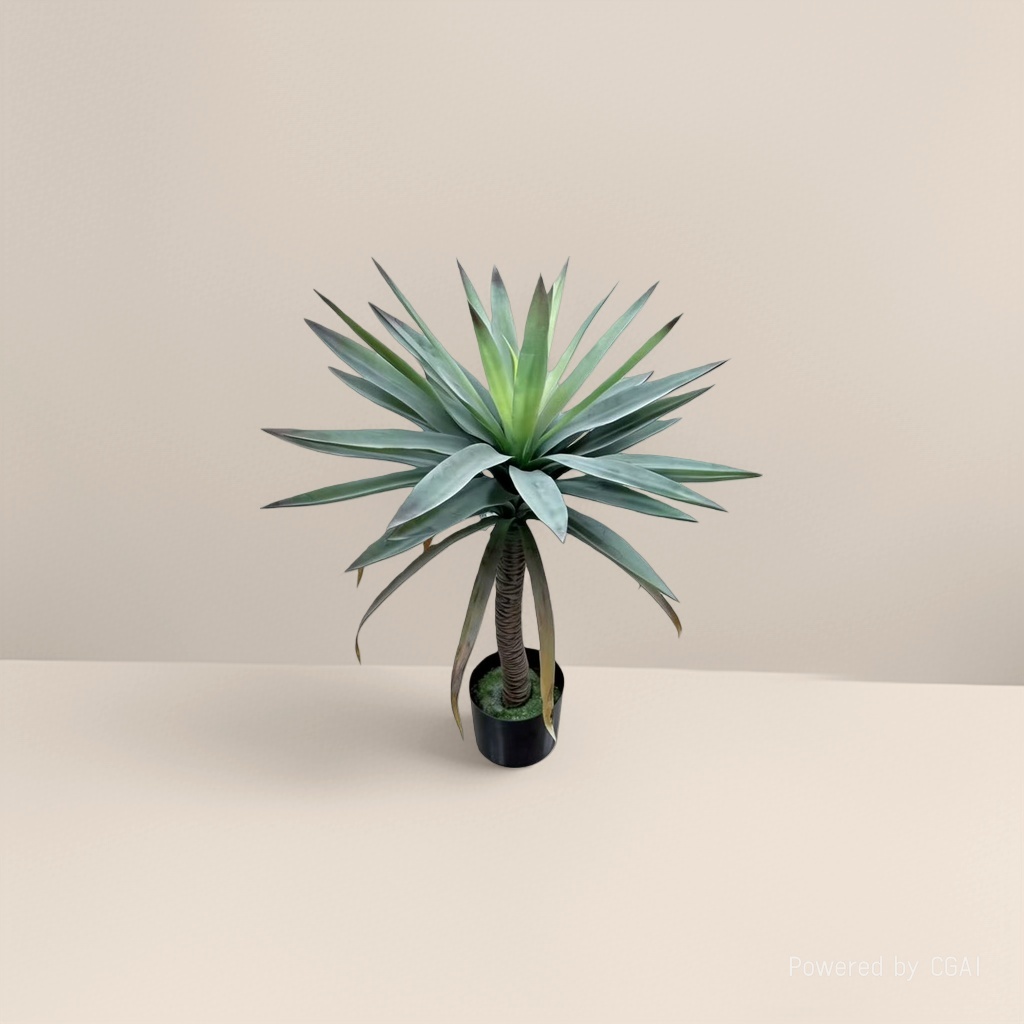 Green plant potted plants, agave artificial plant potted plants, artificial green plants for indoor and outdoor decoration