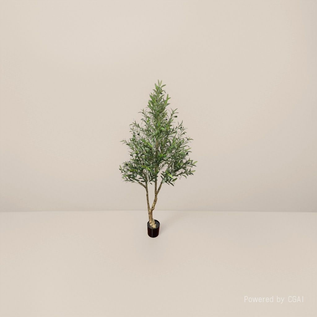 Green olive tree potted plants, artificial green plants, artificial flowers, plastic green plants simulation