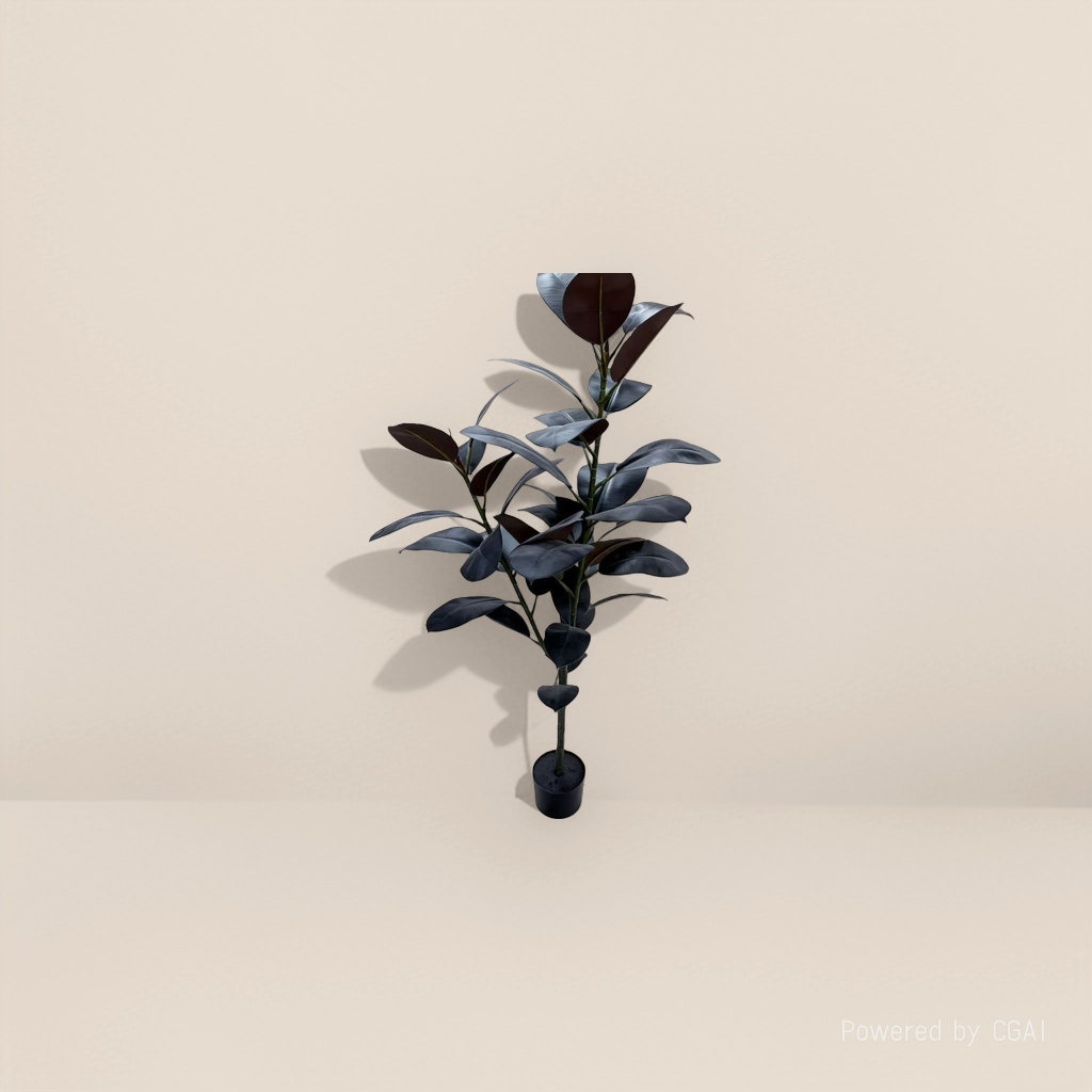 Black-leaf potted plants, artificial green plants, artificial indoor and outdoor decorative potted plants