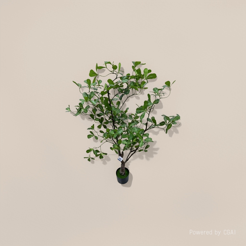 The courtyard decoration features artificial potted plants, and the entrance hall is decorated with artificial green plants and small potted plants Application Scenario