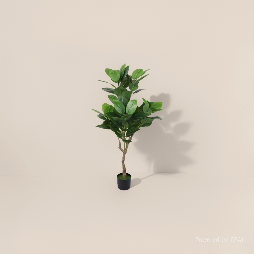Artificial potted small trees for courtyard decoration, indoor and outdoor potted decoration, artificial green plants details Picture