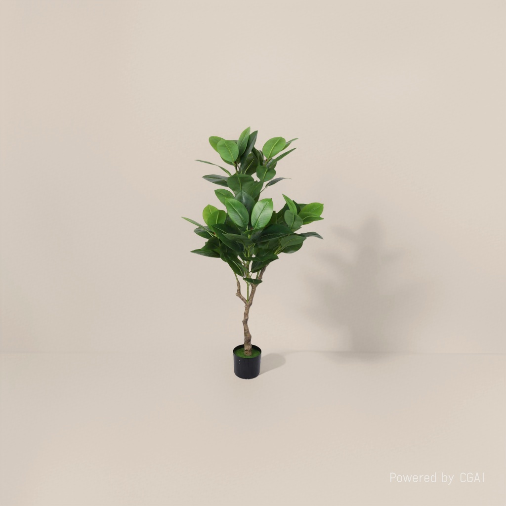 Artificial potted small trees for courtyard decoration, indoor and outdoor potted decoration, artificial green plants Specification image