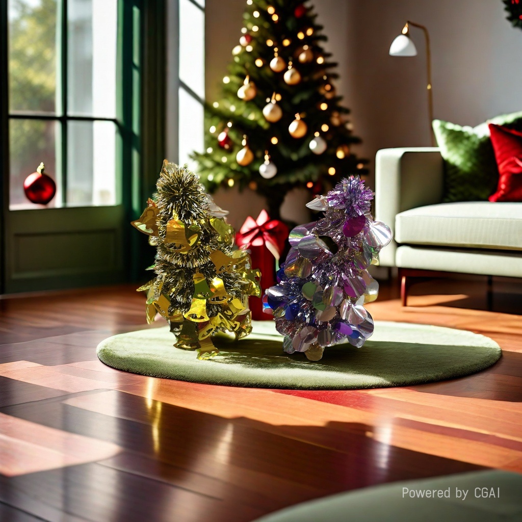 Decoraciones navideñas tiras de color decoraciones navideñas estilo explosivo navidad tiras de color festivo navidad exquisita Application Scenario