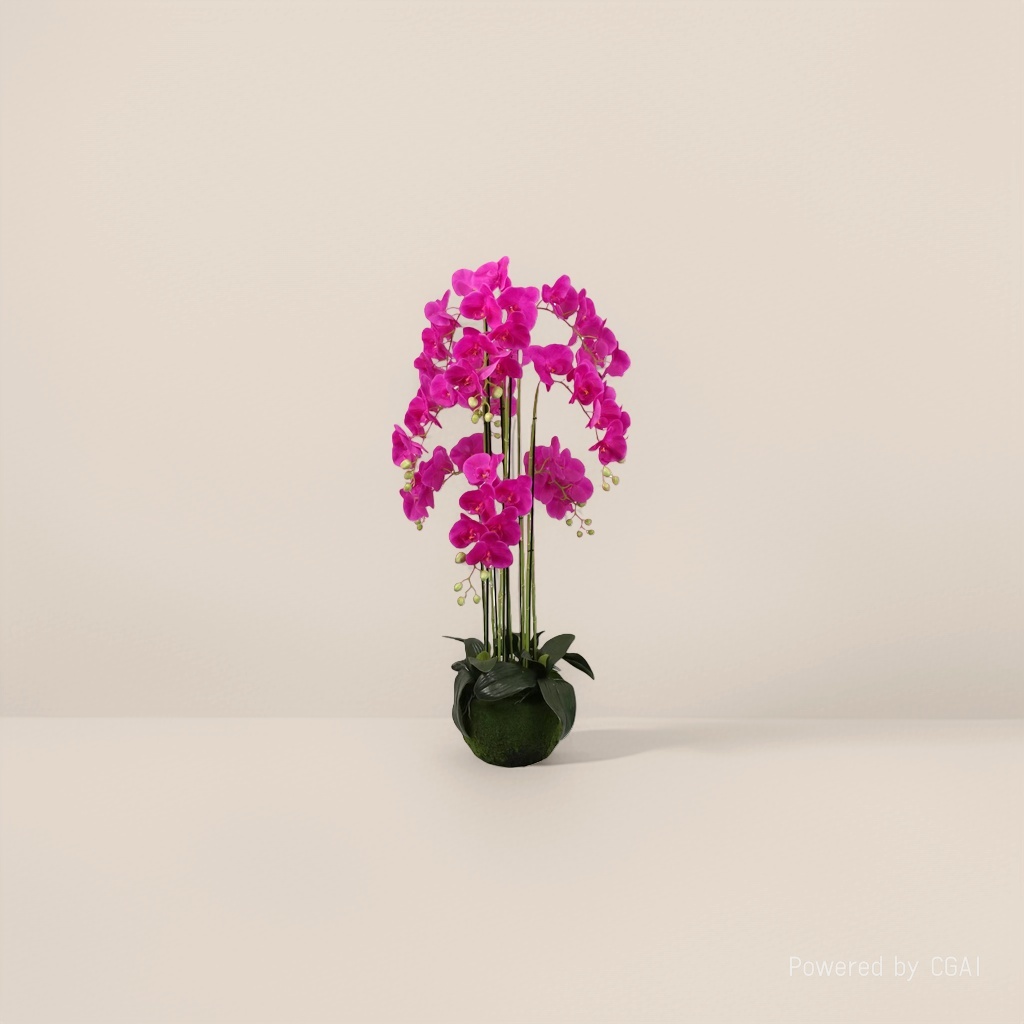 Orchidaceae plant, purple orchid, potted plant, artificial green plant, home decoration, artificial plant, small potted plant Application Scenario