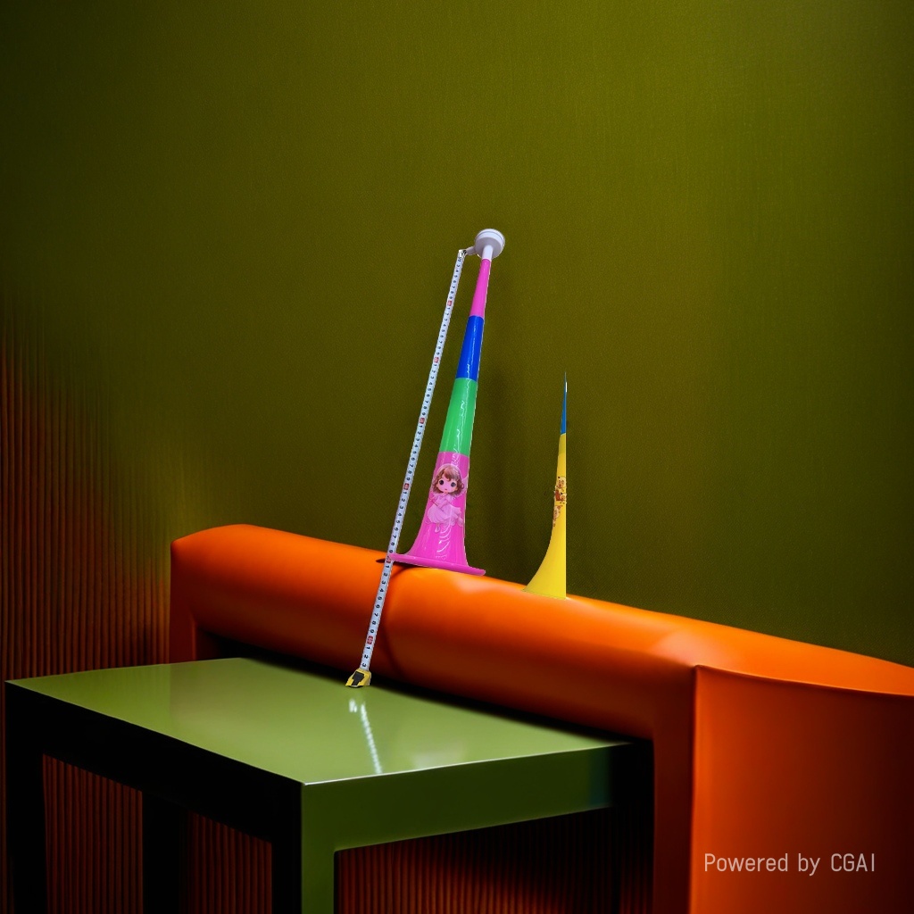 Colorful plastic fan cheering horn and football support horn Application Scenario