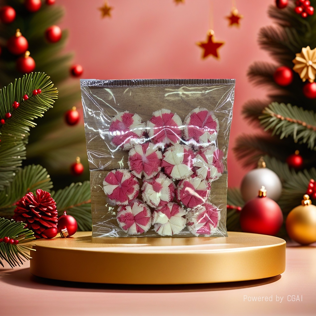 Red and white latte art Wuzhou gift decoration craft accessories Christmas decorations Festival supplies 1 Specification image