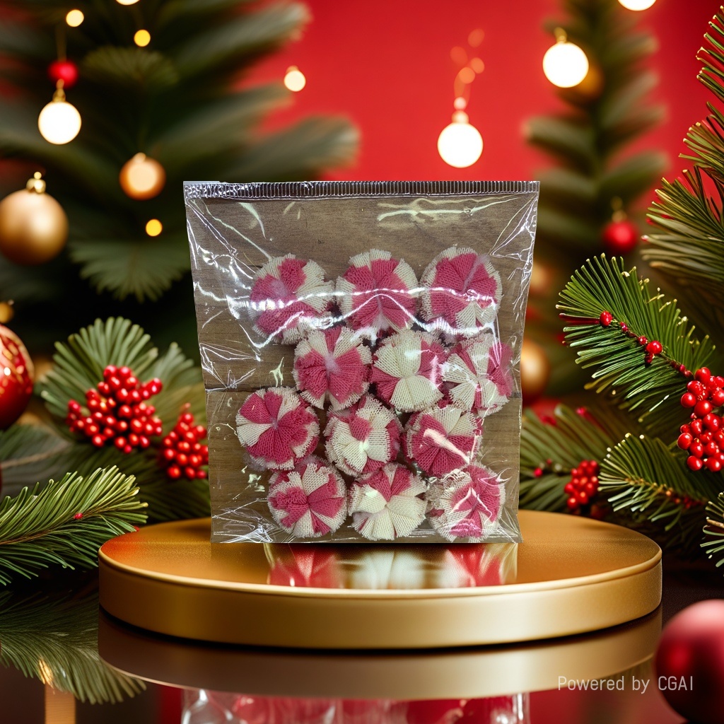 Red and white latte art Wuzhou gift decoration craft accessories Christmas decorations Festival supplies 1