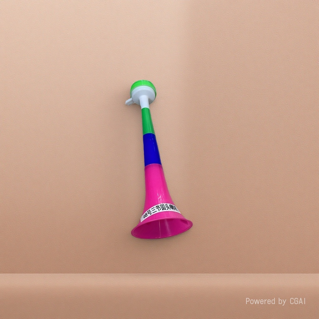 Colorful plastic fan cheering horn, football support horn, portable horn