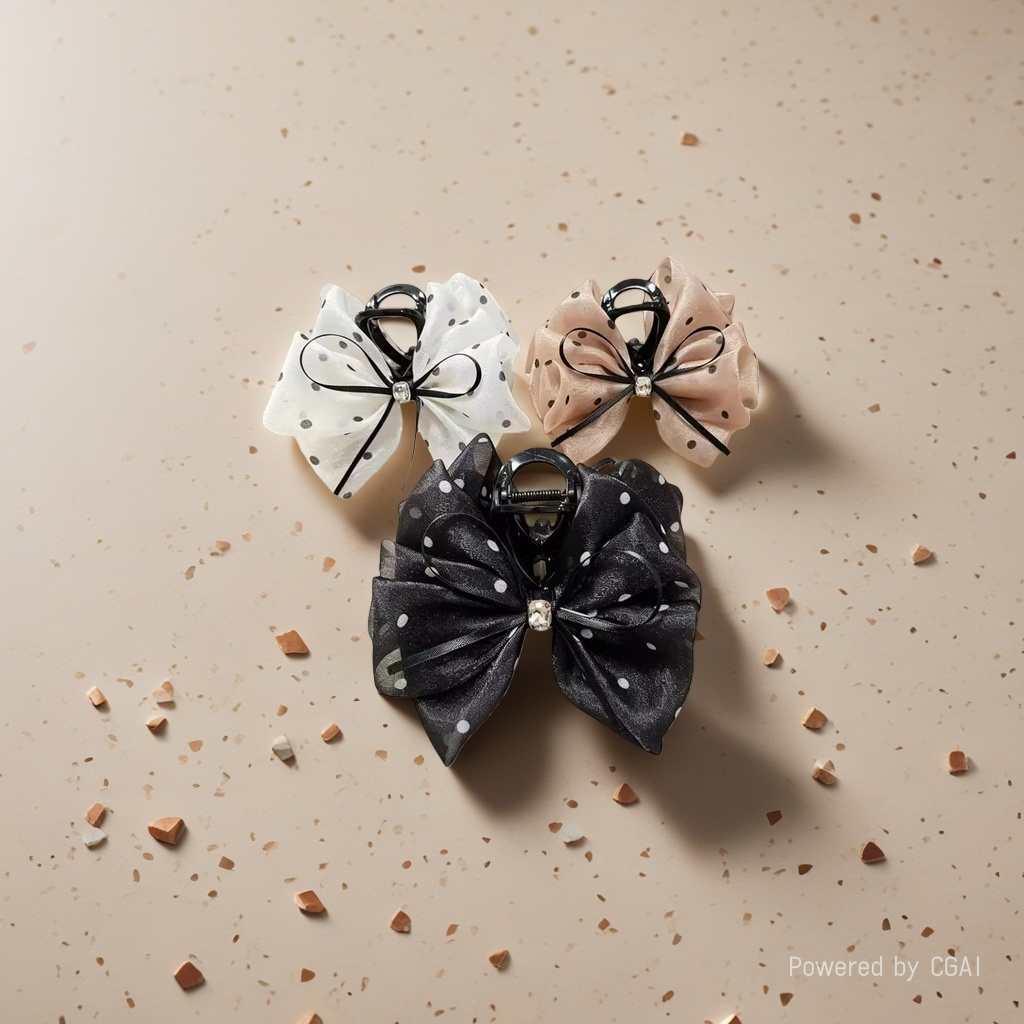 Bow hair clip, grab clip, banana clip, hair clip accessory, fashionable hair clip