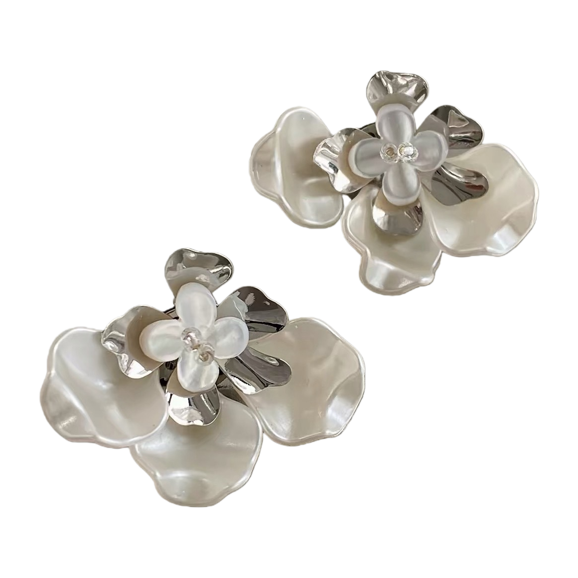 S925 pearl earrings for women, fashionable accessories, 18K gold coating, anti-allergy Item Picture