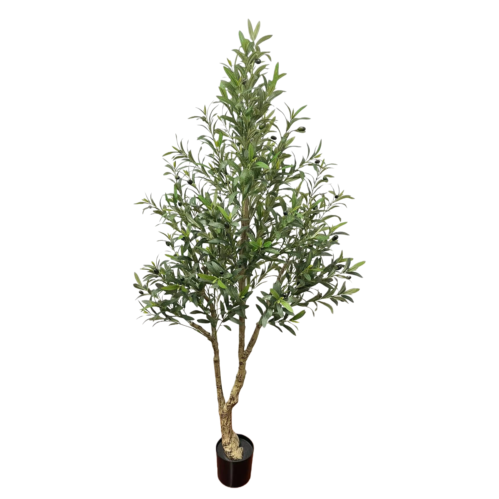 Green olive tree potted plants, artificial green plants, artificial flowers, plastic green plants simulation Item Picture