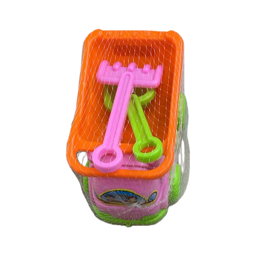 The children's beach bucket set includes PU sandbag balls and a 14cm hollow ring Item Picture