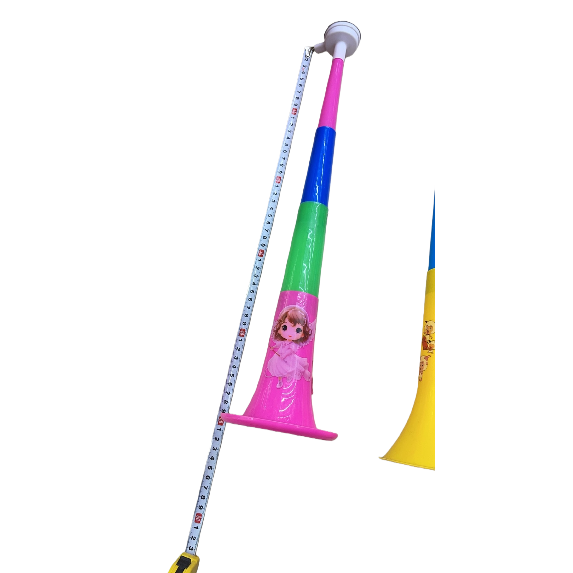 Colorful plastic fan cheering horn and football support horn Item Picture