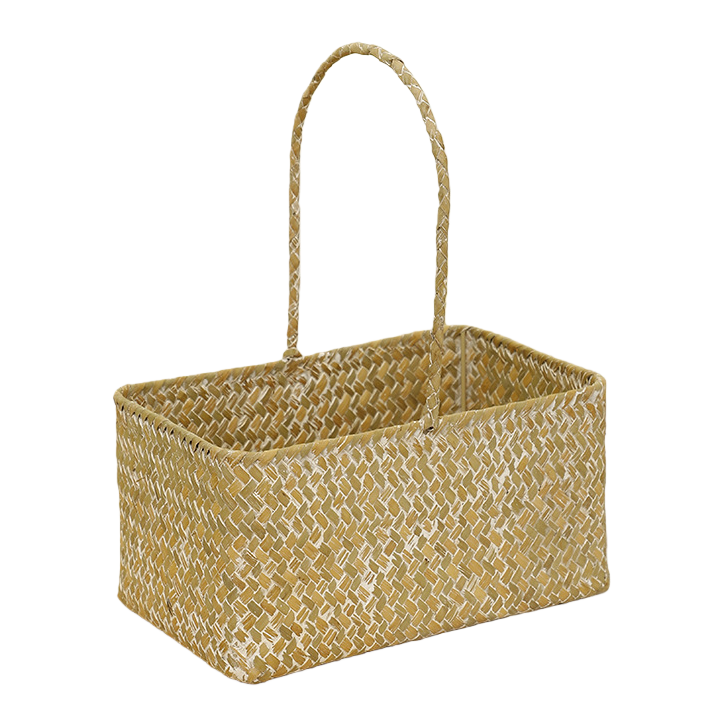 Ratán natural trenzado cesta de almacenamiento de gran capacidad sala de estar dormitorio balcón multi-escena almacenamiento cesta de tejido Item Picture