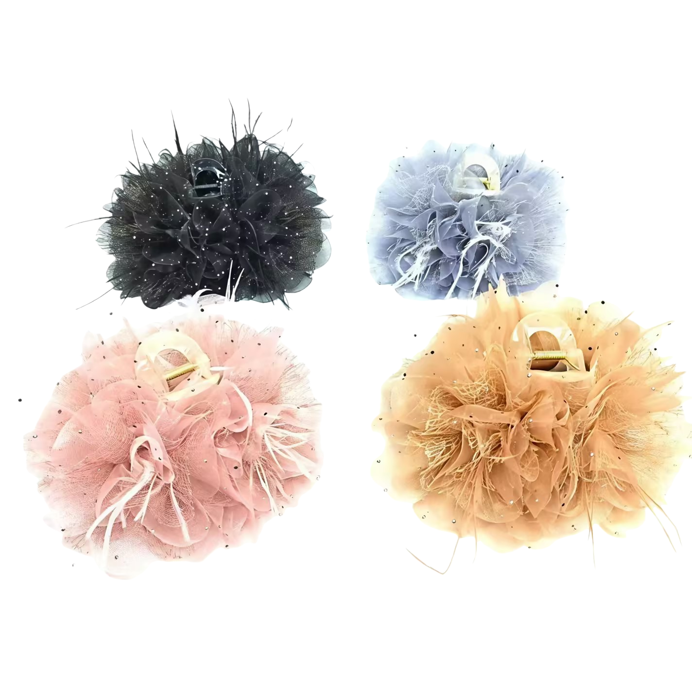 Decorative hair clips, hairpins, grab clips, banana clips, fashionable, simple and versatile women's hair accessories Item Picture