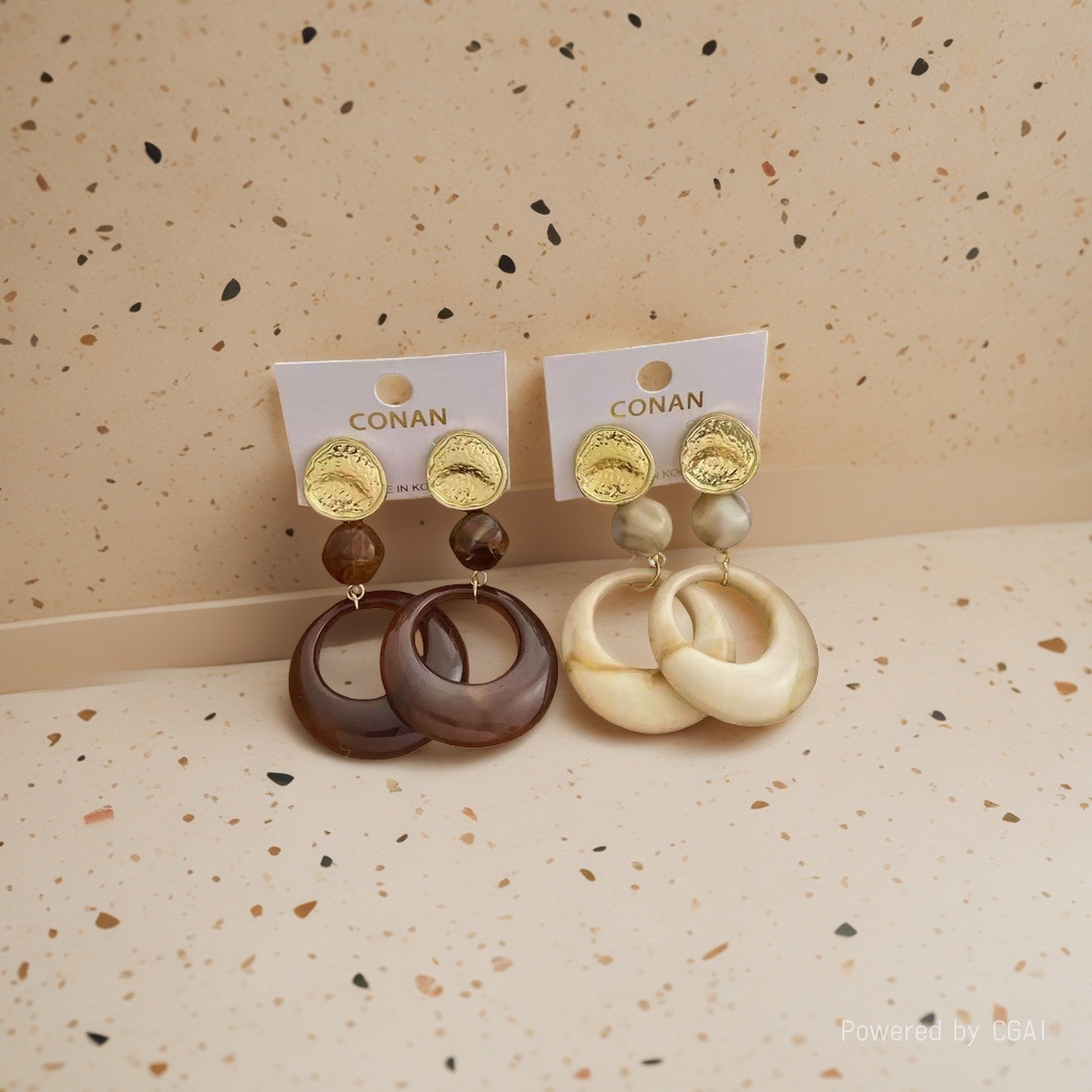 A set of fashionable earrings and accessories featuring intangible cultural heritage traditional Chinese medicine craftsmanship for children details Picture