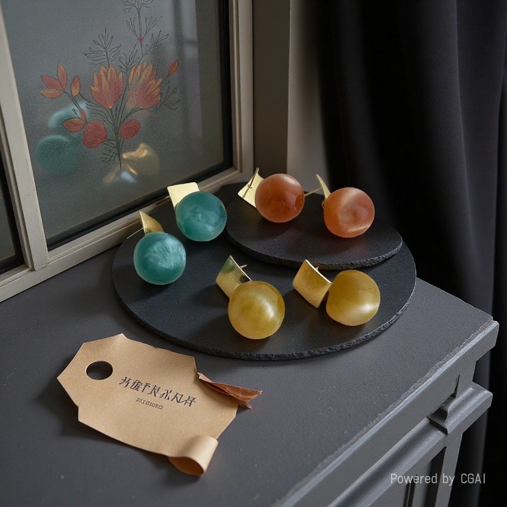 Furui Antique Jewelry World S925 Silver Jade Earrings and Jewelry Earrings Application Scenario