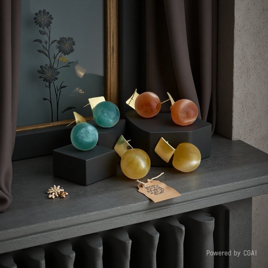 Furui Antique Jewelry World S925 Silver Jade Earrings and Jewelry Earrings details Picture