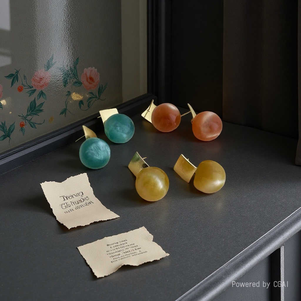 Furui Antique Jewelry World S925 Silver Jade Earrings and Jewelry Earrings