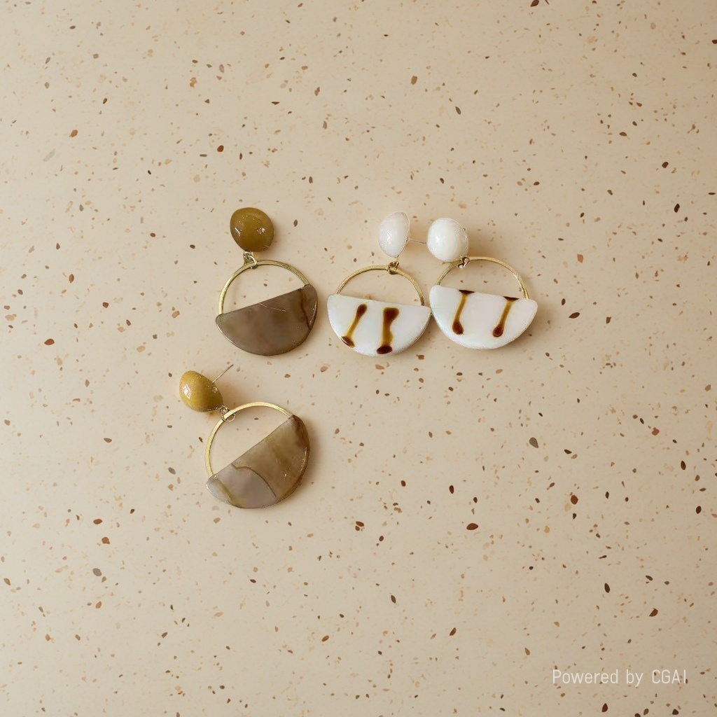 S925 Pearl Earrings, Jasmine White Mother-of-Pearl Earrings, Women's light luxury Earrings 180g details Picture