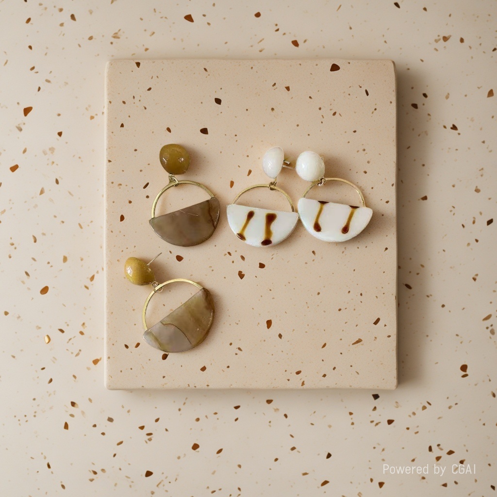 S925 Pearl Earrings, Jasmine White Mother-of-Pearl Earrings, Women's light luxury Earrings 180g