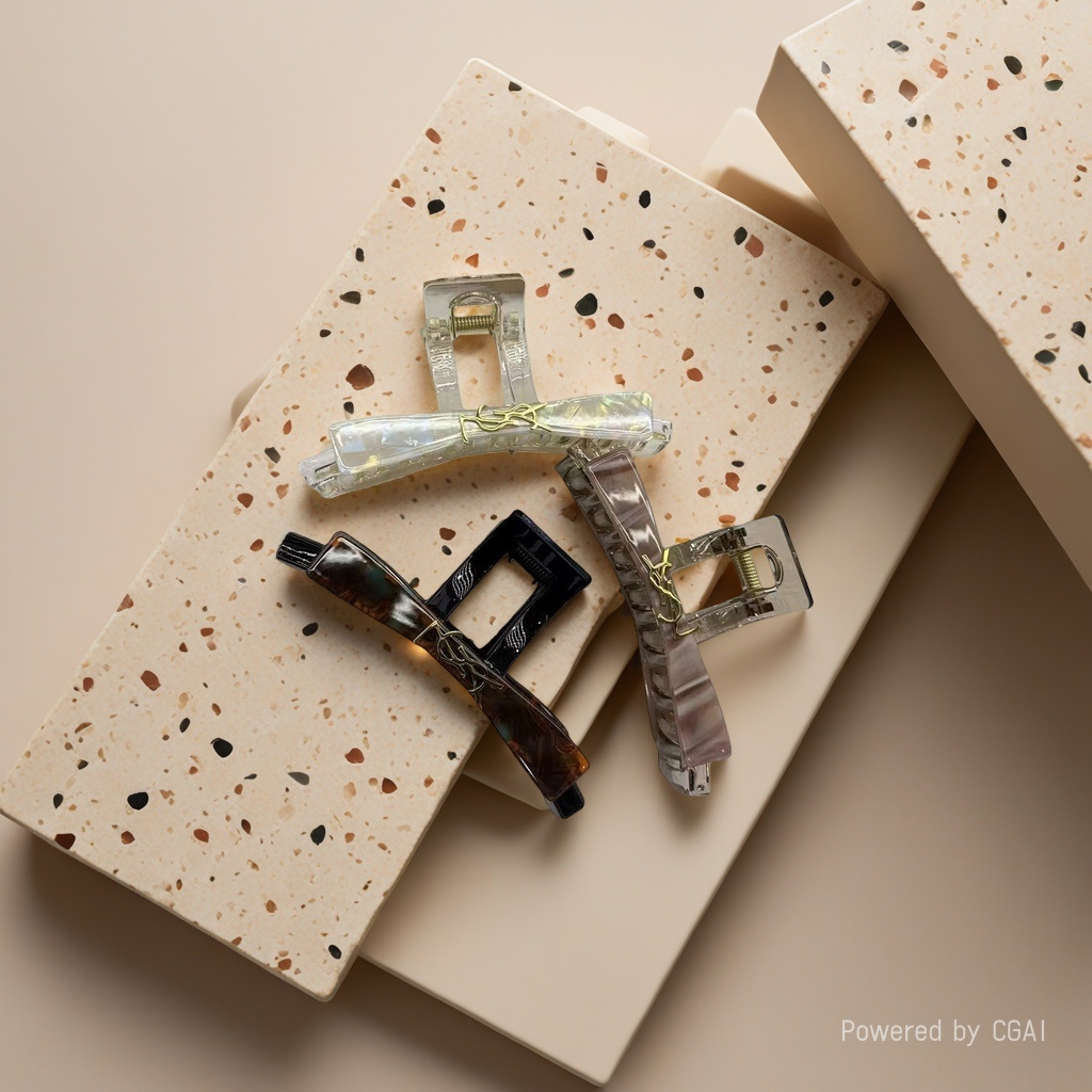 Hairpin grab, hairpin accessory, fashionable and simple large clip details Picture