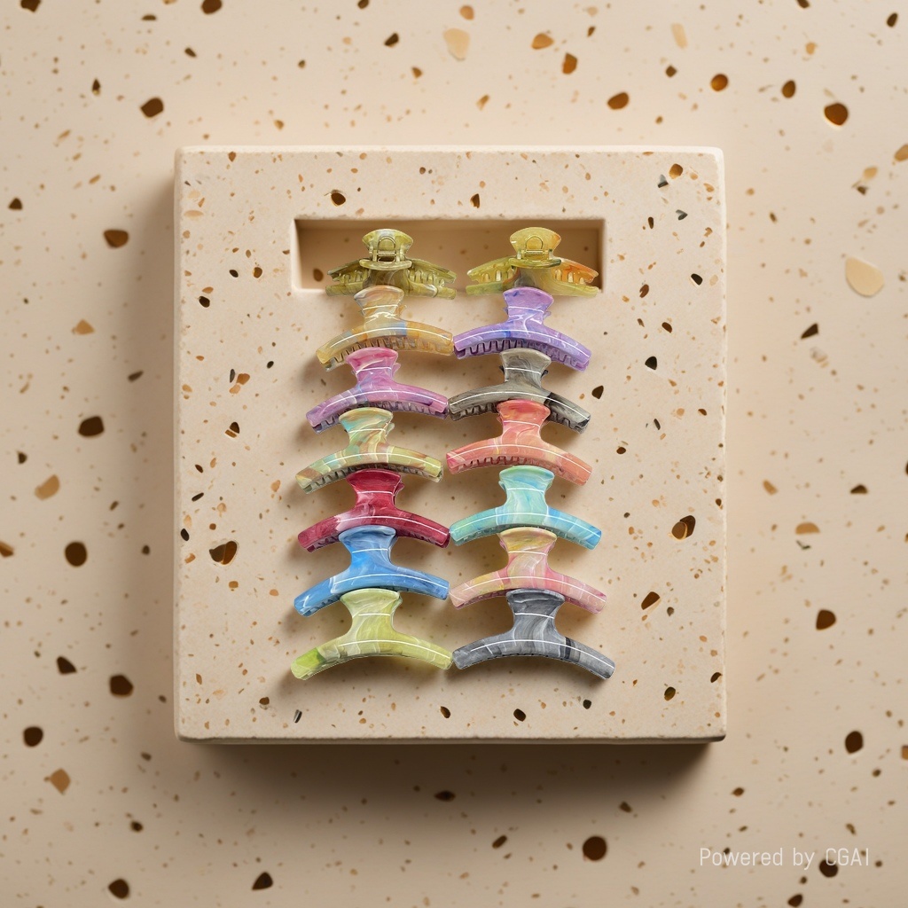 Colorful banana grab clip hair clip accessories, fashionable hair clips available in multiple colors details Picture