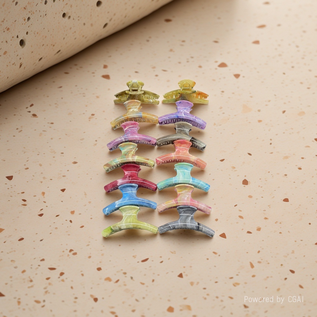Colorful banana grab clip hair clip accessories, fashionable hair clips available in multiple colors Specification image
