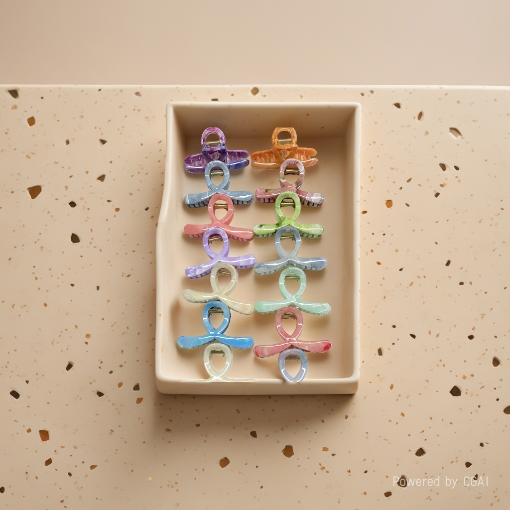 Colorful banana clips, hairpins, hairpin accessories, fashionable and versatile colorful hairpins Specification image