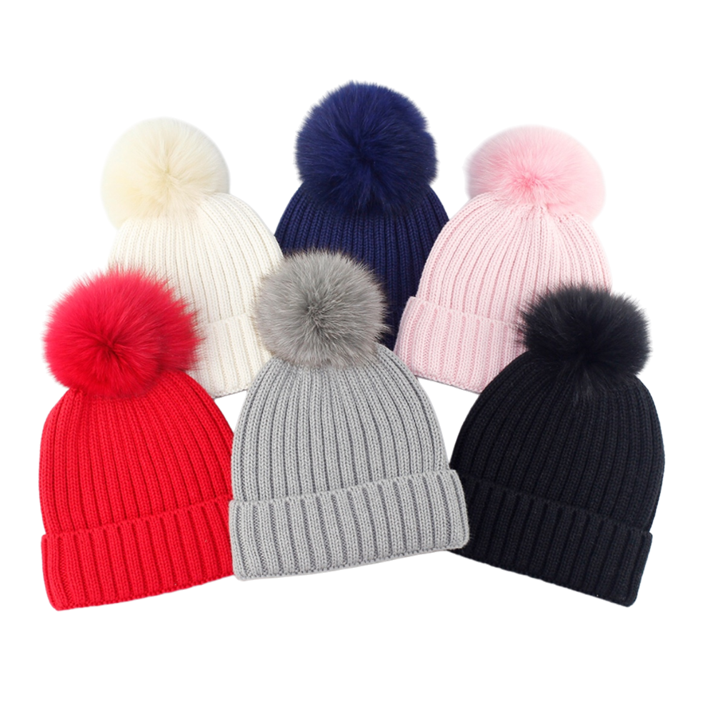 Knitted hats, small woolen hats, and knitted hats are fashionable and warm Item Picture